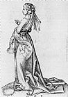Martin Schongauer Canvas Paintings - The First Foolish Virgin